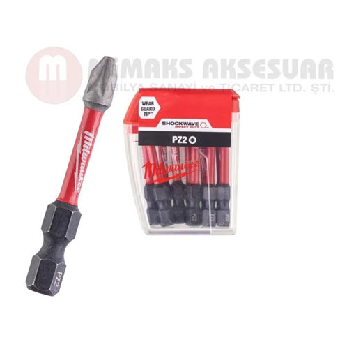 MİLWAUKEE BİTS UÇ PZ 2 X 50 MM ( 10 LU ) SHOCKWAVE